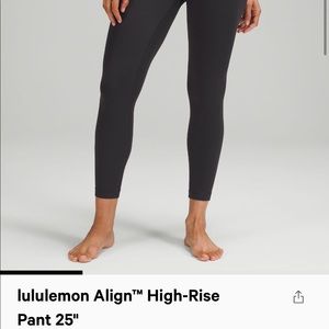 black lululemon aligns